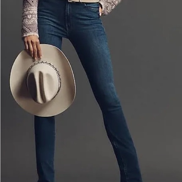 MOTHER The Runway mid rise flare Jeans size 29 // wash Flowers From the Storm - Picture 3 of 5